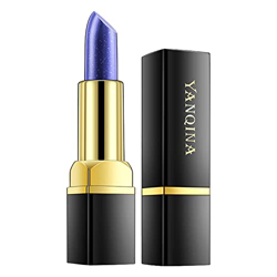 Wangduodu Pintalabios de Rosa Azul, pintalabios de Larga duración, Maquillaje de Barra de Labios no pegajosa, hidratante Resistente al Agua Que no se  en oferta