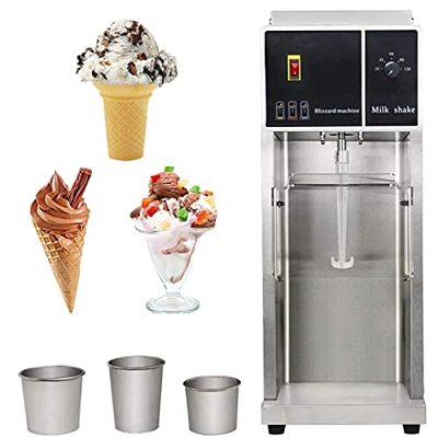 Generic Máquina de helado profesional de 3 tazas, mezcla de helados, sorbetes, yogur congelado, 500 W
