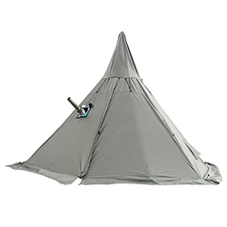 Tiendas Tipi Calientes para mochileros al Aire Libre Camping Senderismo Tienda piramidal Impermeable Doble Capa Tienda India para Acampar (Verde 160X2 precio