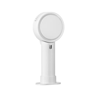 Ventilador Portátil Sin Hojas Pequeño Ventilador Usb Recargable Larga Vida Mini Ventilador De Escritorio Portátil Blanco