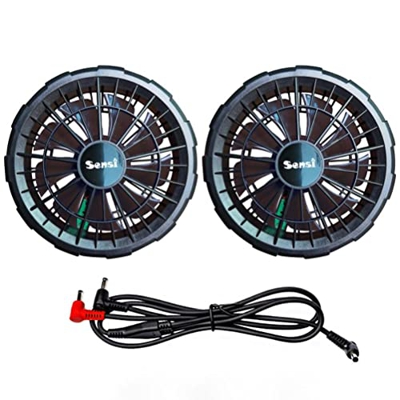 CeFurisy Ventilador para chaleco de refrigeración de chaqueta, 12 V, aire acondicionado, ventilador de ropa de 12 V, para trabajadores de la construcc
