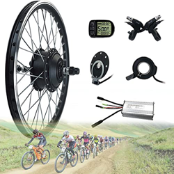 Amick Kit de conversión de Bicicleta eléctrica 36V 48V 500W Kit de conversión de Bicicleta eléctrica con Pantalla LCD5, Potente Kit de Motor de buje T características