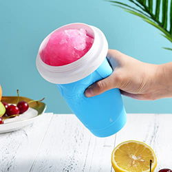Funight Taza exprimida con pajita, batidos congelados rápidos, taza para hacer helado, jugo de verano, taza de helado, batido portátil, para hacer man en oferta