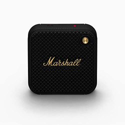 Marshall Willen Altavoces inalámbricos Bluetooth 15 Horas de reproducción IP67 Carga rápida a Prueba de Agua Apilable - Negro y latón en oferta