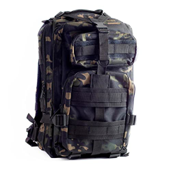 FitnessZone | Mochila Militar de 25 Litros | Mochila de Crossfit con 4 Compartimentos | Bolsa Táctica de Asalto con Sistema Molle | Perfecta para Trek en oferta