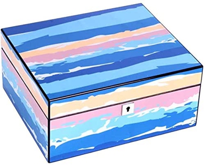 AMZOPDGS Humidificador Creativo de Madera de Cedro Humidificador de Gran Capacidad e higrómetro Caja Constante Caja Decorativa