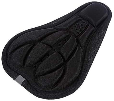 Sillín de Bicicleta cómodo Cubierta de asiento de bicicleta de gel, cojín de silla de moneda de bicicleta hueca y transpirable, extra suave y suave, a