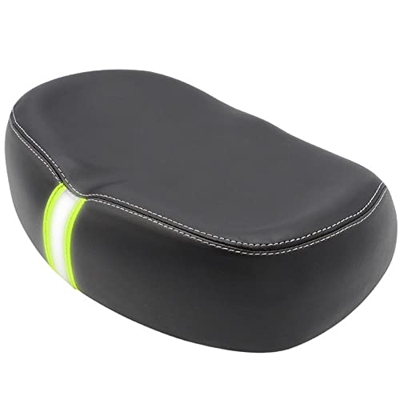 Roolina Sillín De Bicicleta,Ancho Suave Cómodo Tira Reflectante Sillín De Bicicleta Conducir Equipo Sillín Cojín Suave para Bicicleta De Carretera De 