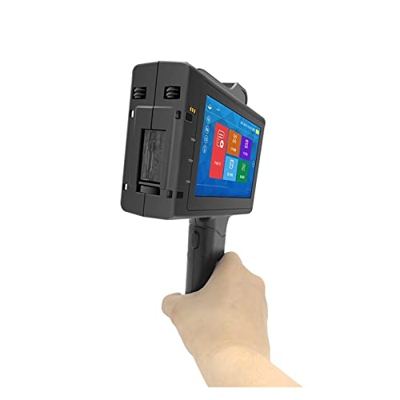 Impresora de inyección de tinta de mano Impresora en línea de 25.4mm 4.3 pulgadas QR Bar Barra Código Fecha Número Logotipo Fecha de caducidad Etiquet