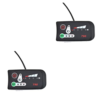 tieedhfu 2 Juegos de NERIES Bike Display Headlight Servicio de larga duración Controlador LED Conector normal 790 Medidor de velocidad Modelos surtido