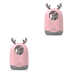 Allayu 2 Juegos de Humidificador para sala de estar, difusor de aire aromático, rociador de niebla sónico de escritorio, protección de apagado, atomiz características