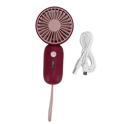BuyWeek Mini Ventilador de Mano, Ventilador portátil UCB, Ventilador de Mano portátil para Exteriores, Ventilador pequeño con cordón para dormitorios 