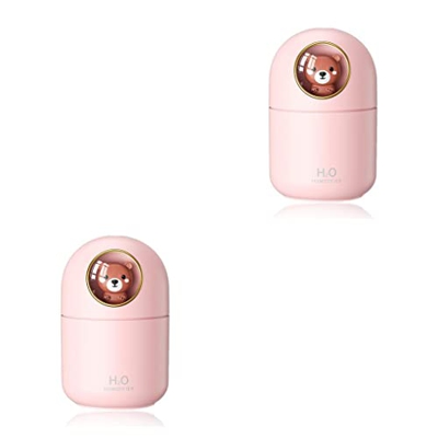 Allayu 2 Juegos de Humidificador resplandeciente Difusor de aire Oficina Apartamento Mist Pulverizador Atomizador