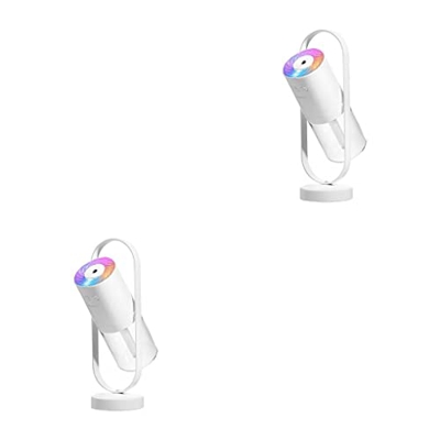 lmoikesz 2 Juegos de Humidificador de luz nocturna LED, difusor de aire de proyección romántica, pulverizador de niebla fina, atomizador de oficina, n