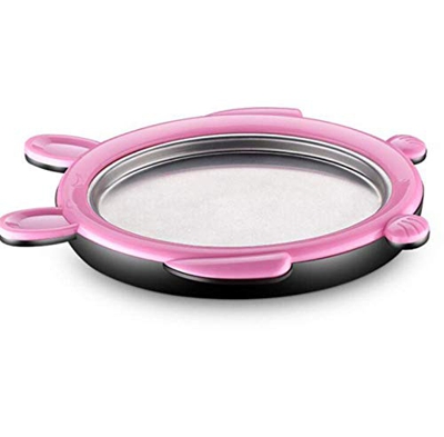 Mini máquina de hacer helados Bandeja de máquina de hielo frita Heladera casera Material de calidad alimentaria para que los niños hagan rollos de hel