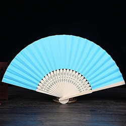 Desconocido Ventilador Plegable Plegable Ventiladores 50 PCS/Lot Patrón Danza Plegable Danza Elegante Papel Mano Fan Fan de Boda Favors (Color: Ventil precio