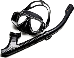QHYXT Máscara de Buceo Máscaras de Buceo Máscara de esnórquel Profesional Juego de Gafas antivaho Silicona Natación Pesca Equipo de esnórquel Regalo I en oferta