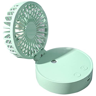Rachlicy Ventilador portátil de Ventilador portátil de Ventilador portátil de Abanico Colgante con nebulización con una Noche de batería de 2000 mAh r