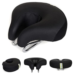 Roolina Sillín Cubre Bicicleta,Sin Cojín Asiento Nariz Súper Suave Y Grueso Amortiguador Cómodo Y Transpirable Hueco Cojín para Sillín Bicicleta para  características