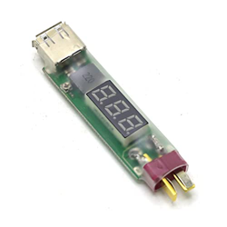 TOMYEUS 2s-6s Convertidor de Cargador de batería de Litio T-Plug XT60 Enchufe con Pantalla de Voltaje for iPhone iPad HTC preciso ( Color : T with LED características