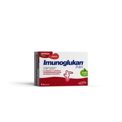 Imunoglukan P4H Cápsulas - Complemento Alimenticio con Vitamina C para fortalecer las Defensas - 30 cápsulas
