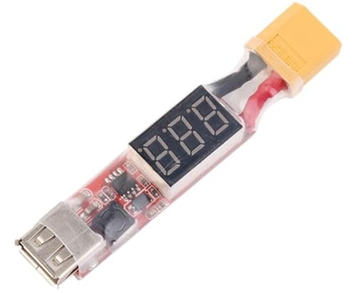 TOMYEUS 2s-6s Convertidor de Cargador de batería de Litio T-Plug XT60 Enchufe con Pantalla de Voltaje for iPhone iPad HTC preciso ( Color : XT60 Plug 