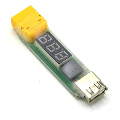 TOMYEUS 2s-6s Convertidor de Cargador de batería de Litio T-Plug XT60 Enchufe con Pantalla de Voltaje for iPhone iPad HTC preciso ( Color : XT60 with 