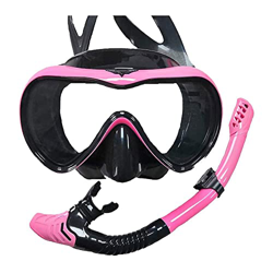 Traje de esnórquel para niños, máscara de buceo antivaho para esnórquel, gafas de buceo anchas panorámicas, con esnórquel y equipo de esnórquel profes características