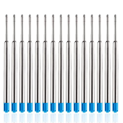 Recambios de bolígrafo reemplazables paquete de 15 recambios de bolígrafo de tinta azul para recambio de metal de bolígrafo de 1 mm en oferta