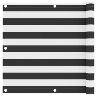 Wakects Pantalla de Balcón Impermeable, Pantalla de Balcón de 90 X 300 Cm con Cuerda de PE de 24 M para Balcones, Terrazas de Porches