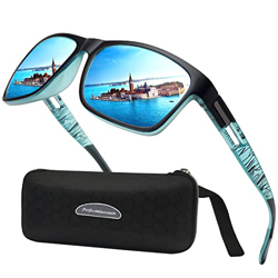 Gafas de sol polarizadas Hombre Mujer Conducción ligera del marco TR90 Ciclismo Corriendo Pesca Gafas de protección Marco irrompible Gafas de sol (Mar precio