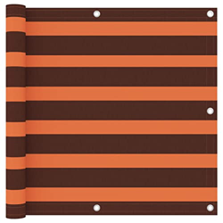 Wakects Pantalla de Privacidad para Patio, Pantalla de Balcón Naranja Y Marrón con Cuerda de PE de 12 M para Balcón de Patio Trasero en oferta