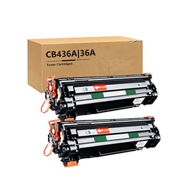 LLQQ Reemplazo Compatible de cartradas de tóner para HP CB436A 36A para HP láser Jet P1505 P1505NM 1522 M1522NF N1120 M1120N Cartucho de Impresora 2-P en oferta