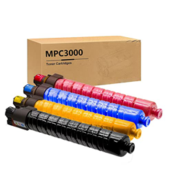 LLQQ Reemplazo Compatible de cartradas de tóner para RicoH MPC3000 para Ricoh Aficio MPC2500 C3000 Cartucho de Impresora (Black Cyan Magenta Yellow) 4 precio