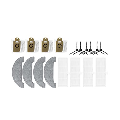 Onnekas Piezas de aspiradora 18 PCS BOLS Bolsa del Bolso del Persona del Filtro DE MOP Compatible Robot de Barrido (Color : Chocolate)