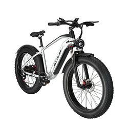GAVARINE Bicicleta Eléctrica para Adultos E-Bike 26 '' 4.0 Fat Tire con Batería de Iones de Litio Extraíble 48v 17ah, Shimano 7 Velocidades y Doble Ab características