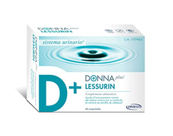 DONNAplus Lessurin - Complemento Alimenticio Para el Sistema Urinario y Pérdidas de Orina con Semillas de Calabaza e Isoflavonas de Soja - 60 comprimi en oferta