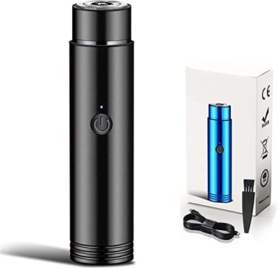 YOOUS Portable Mini Shaver,Pocket Razor for Men USB Rechargeable Waterproof,Wet and Dry Use Rotary Mens Shaver,Portable Electric Razor for Traveler