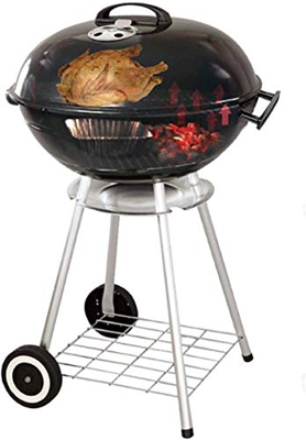 XD Designs Parrilla Portátil para Hervidor, Parrilla De Carbón Redonda, Parrilla De Barbacoa, Parrilla De Carbón De 47 Cm, Color Negro para Barbacoa A