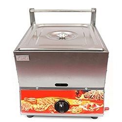 XUETAO Freidora de Gas de Gran Capacidad de 11 l, freidora Francesa de Acero Inoxidable con Cesta y Tapa, freidoras comerciales para freír Patatas Fri precio