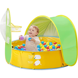 DYXIA Carpa de Playa con Parasol para bebés, Carpa de Piscina portátil para niños con protección UV 50 SPF Toldo de Refugio Solar para Uso en Interior en oferta