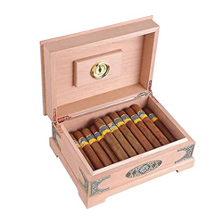 Caja de Cigarrillos Humidores Cigar Cedar Humidificador de Alta Capacidad Gabinete del humidificador Almacenamiento sin Pintar Humedad de Gama Alta Eq precio