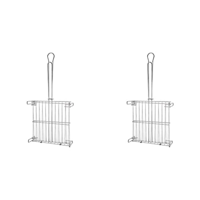 Parrilla Barbacoa Doble 40x40 cm. + Parrilla Barbacoa Doble 30x30 cm.