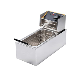 XUETAO Freidora eléctrica de 2000 W, 4 litros, freidora de Grasa Profunda, fácil de Limpiar y Control de Temperatura Ajustable, Cesta de Aceite extraí en oferta