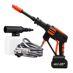 KELKART Lavadora a Presión inalámbrica, Lavadora a Presión Portátil con Boquilla Variable para Coches/Vallas/Jardín/Patios/Piscinas, Manguera de 5 m,  en oferta
