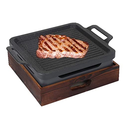 Barbacoa De Carbón Grill de carbón sin humo interior, Barbacoa Parrilla, parrilla de barbacoa, molde para hornear de aleación de aluminio, tipo dividi
