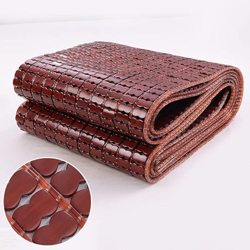 Transpirable Cojín De Dormir De Verano, Estera De Bambú De Mahjong Carbonizado, Colchoneta de Refrigeración Antideslizante Plegable para el Dormitorio en oferta