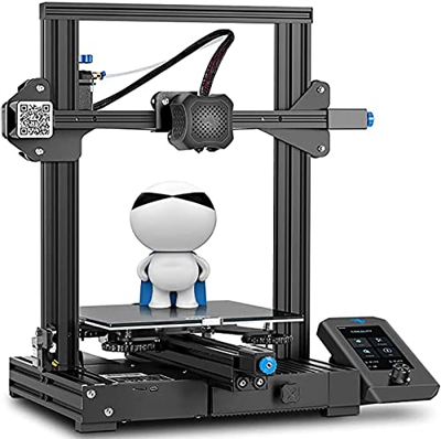 Impresora 3D Ender 3 V2 con placa base Silent mejorada de 32 bits, plataforma de vidrio de carborundum, reanudación de la función de impresión, filame