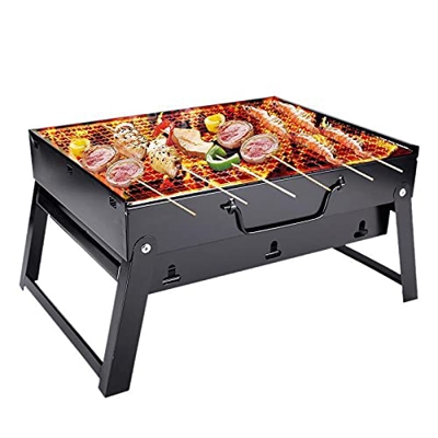 Jardín Cocina al Aire Libre Parrilla Parrilla de Barbacoa portátil Suministros para Exteriores Parrilla Ardiente Barbacoa portátil Mediana (Tamaño : S