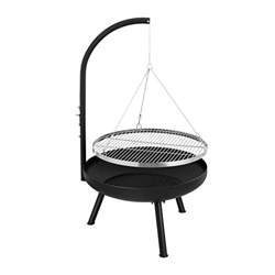 Parrillas Barbacoa al Aire Libre Fogata Tazón Trípode Colgante Parrilla giratoria Ajustable para Acampar en oferta